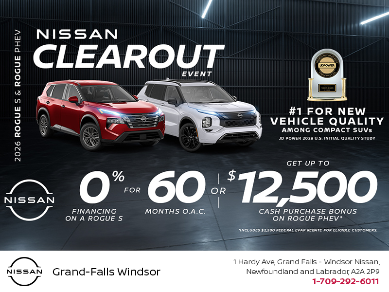 Get the 2026 Nissan Rogue S Today!