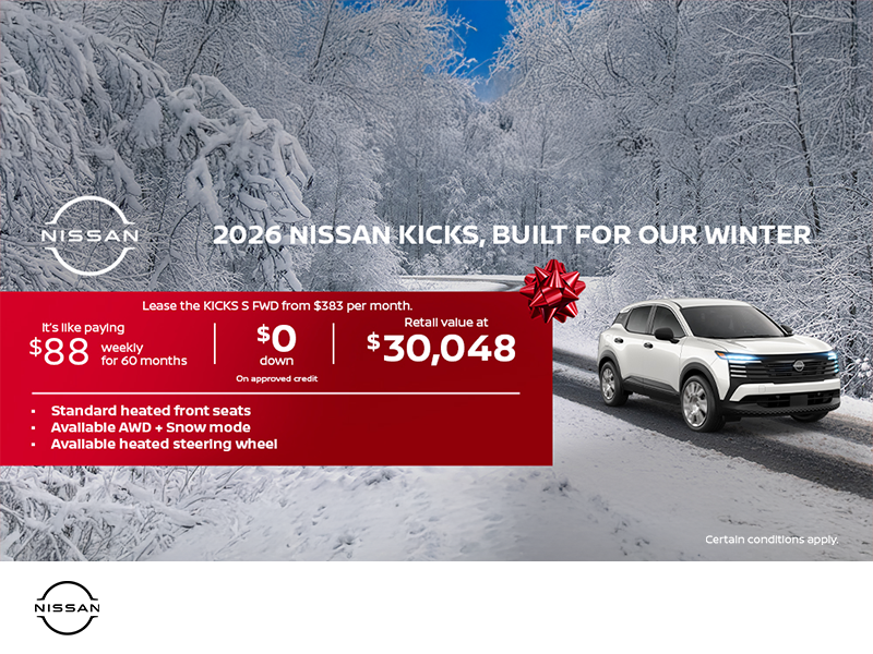 Get the 2026 Kicks Today!