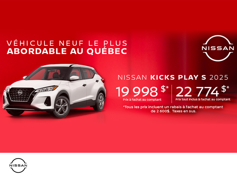 Obtenez le Kicks Play 2025 !