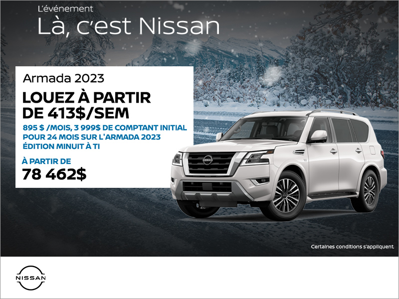 Obtenez le Armada 2023 Nissan Gabriel Anjou Anjou