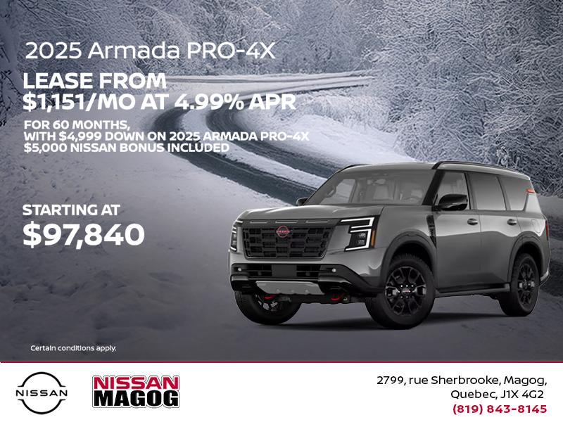 Get the 2025 Nissan Armada Today!