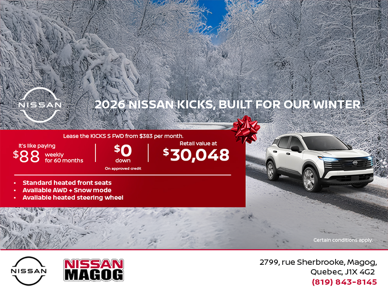 Get the 2026 Kicks Today!