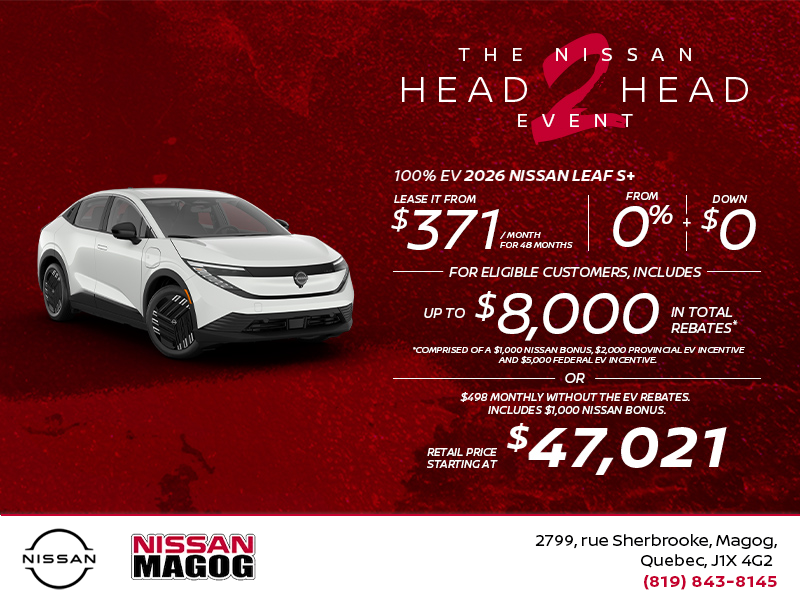 Get the 2026 Leaf S+ Today!