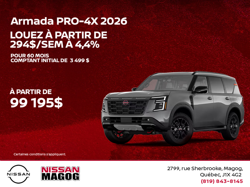 Obtenez la Armada 2026 !