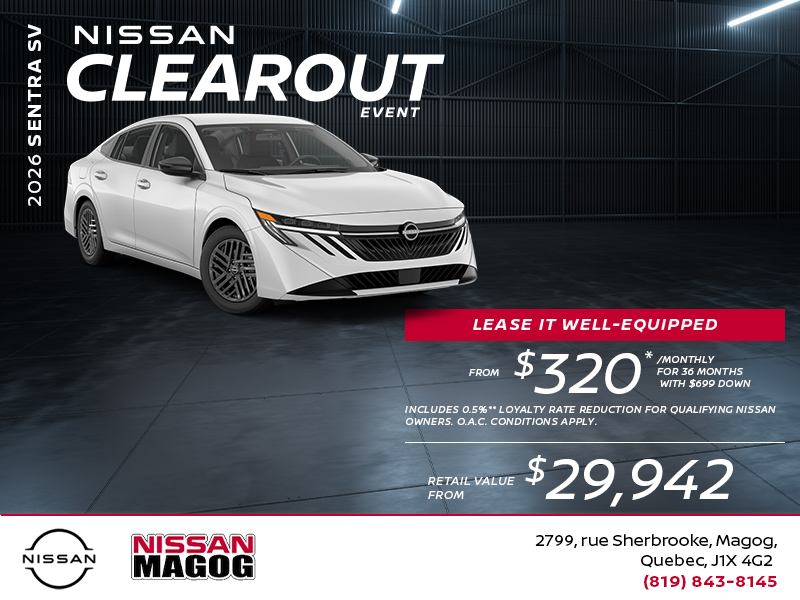 Get the 2026 Sentra SV Today!