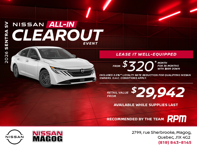 Get the 2026 Sentra SV!