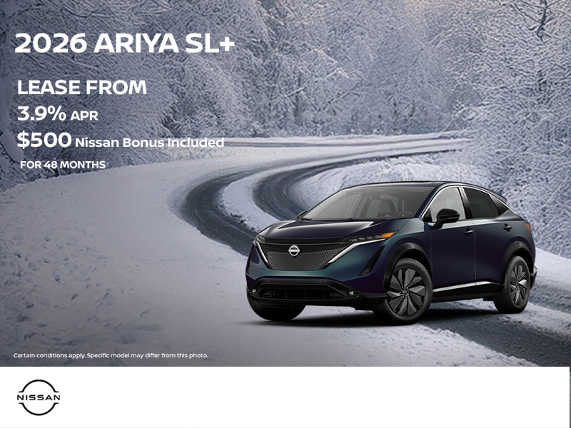 Get the 2026 Nissan Ariya SL+Today!