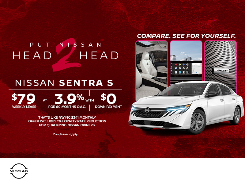 Get the 2026 Nissan Sentra S Today!