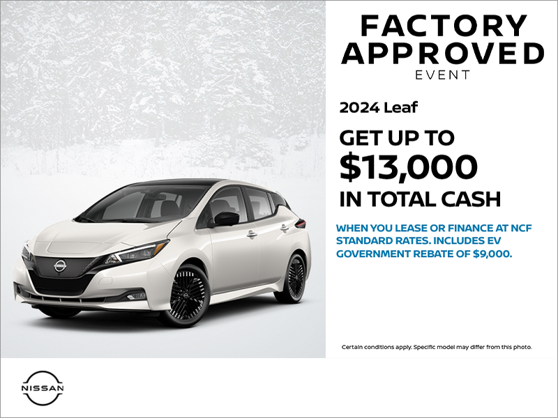 Get the 2024 Nissan Leaf Today!