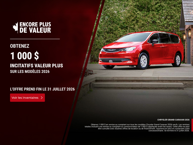 L'événement mensuel de Chrysler
