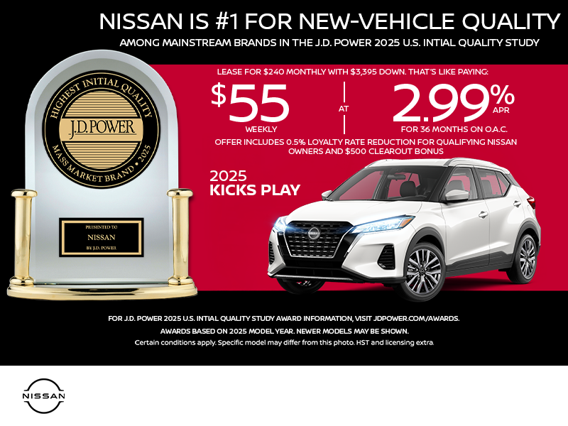 Get the 2025 Nissan Kicks Play S Today!