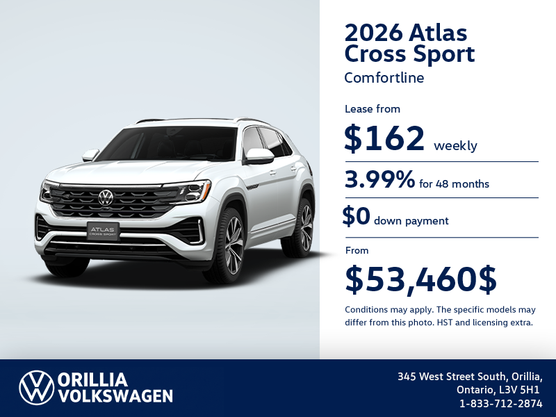 Get the 2026 Volkswagen Atlas Cross Sport