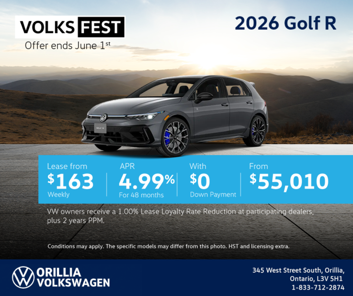 Get the 2026 Volkswagen Golf R