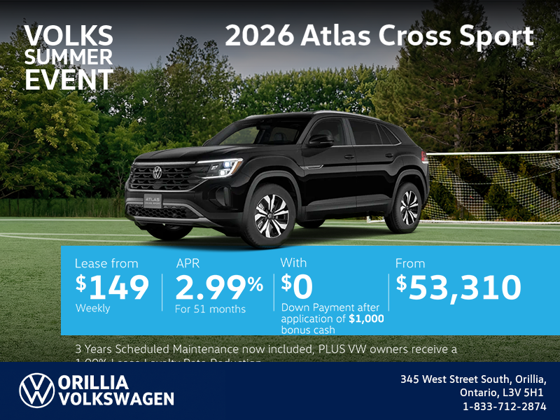 2026 Volkswagen Atlas Cross Sport