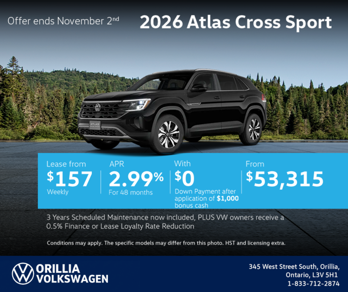 2026 Volkswagen Atlas Cross Sport