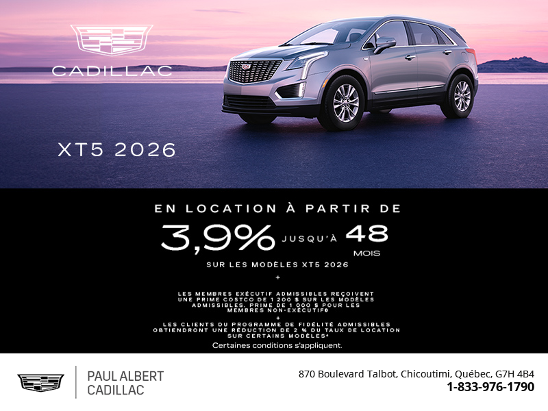 Cadillac XT5 2026