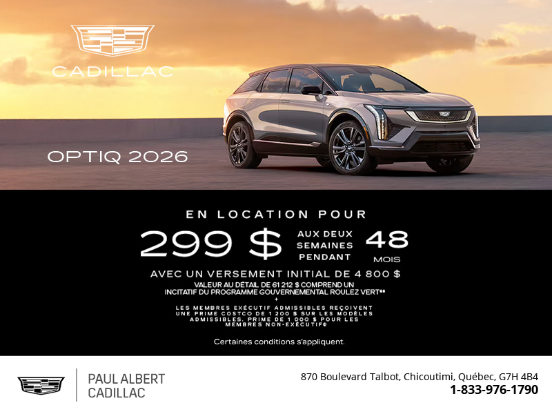 Cadillac Optiq 2026
