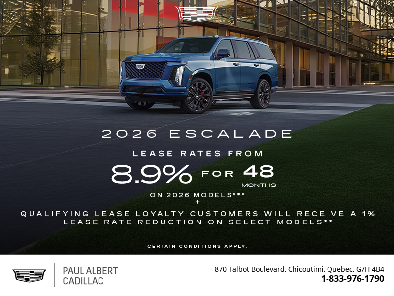 2026 Cadillac Escalade