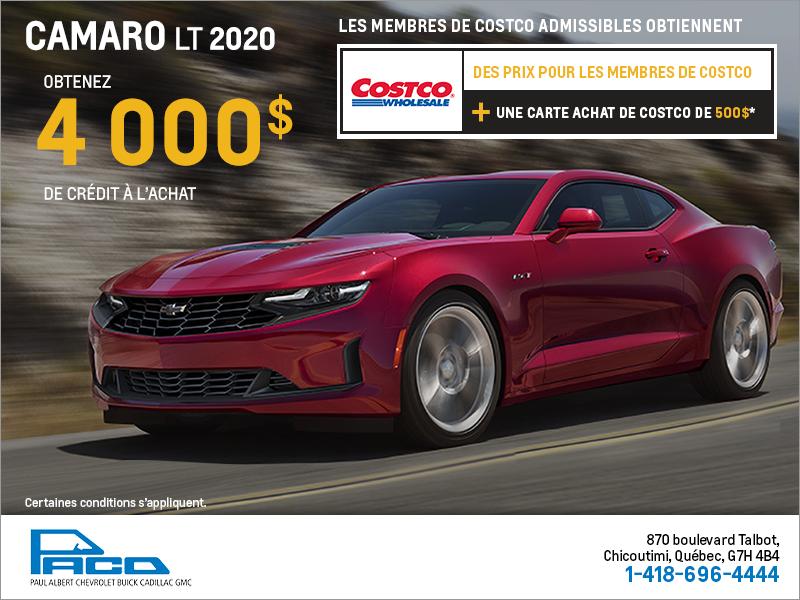 La Chevrolet Camaro 2020