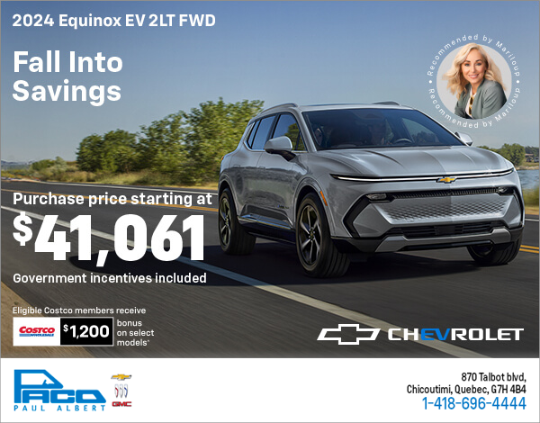 Get the 2024 Chevrolet Equinox EV