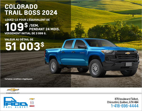 Le Chevrolet Colorado 2024