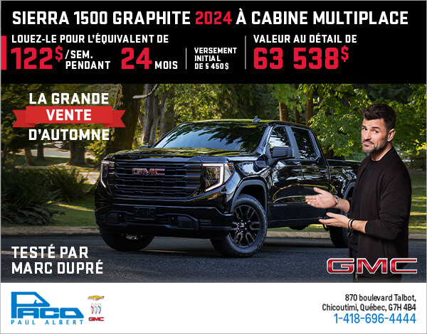 Le GMC Sierra 1500 Graphite 2024