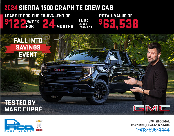 The 2024 GMC Sierra 1500 Graphite