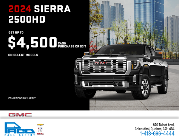 The 2024 GMC Sierra 25000HD