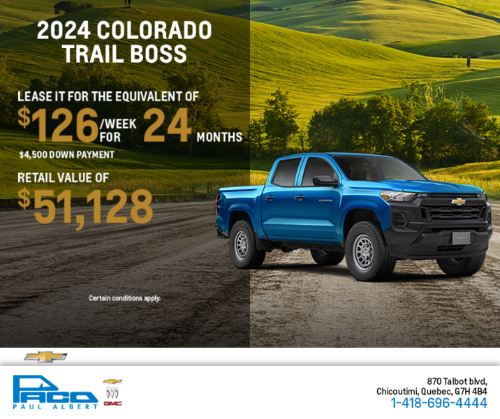 Get the 2024 Chevrolet Colorado