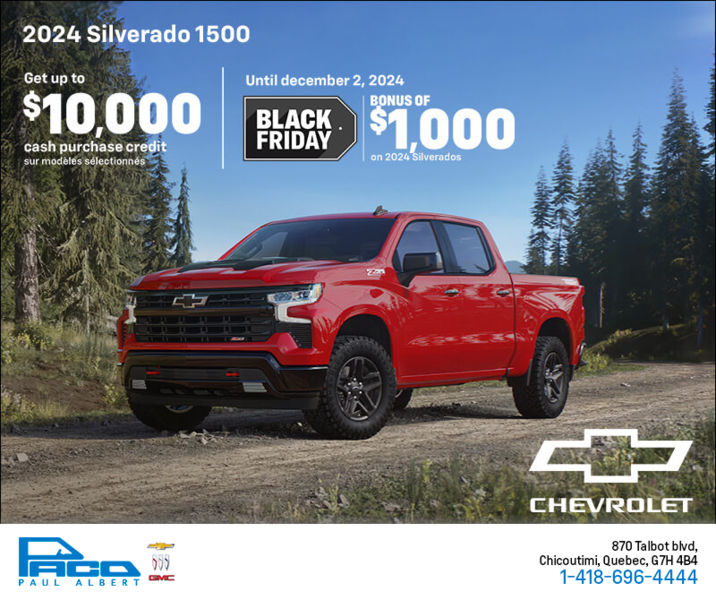 Get the 2024 Chevrolet Silverado 1500