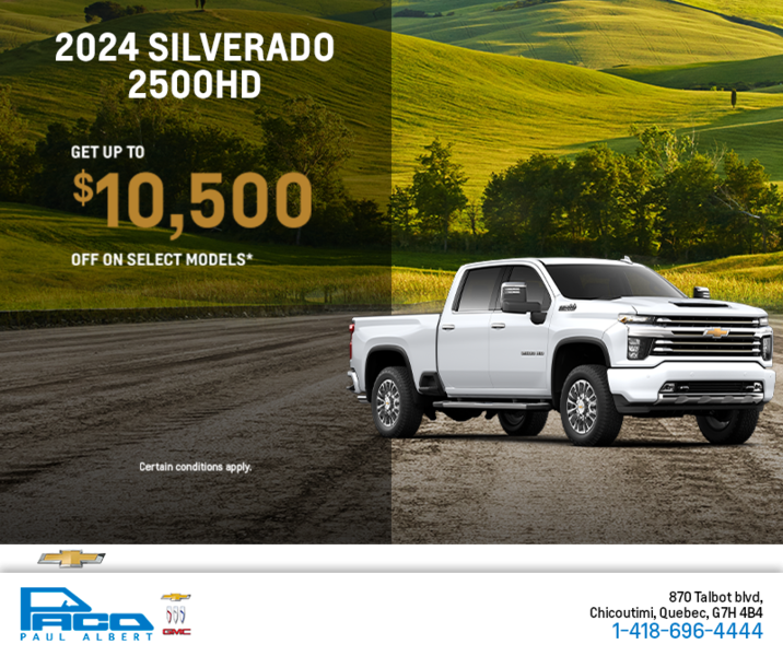 Get the 2024 Chevrolet Silverado 2500HD