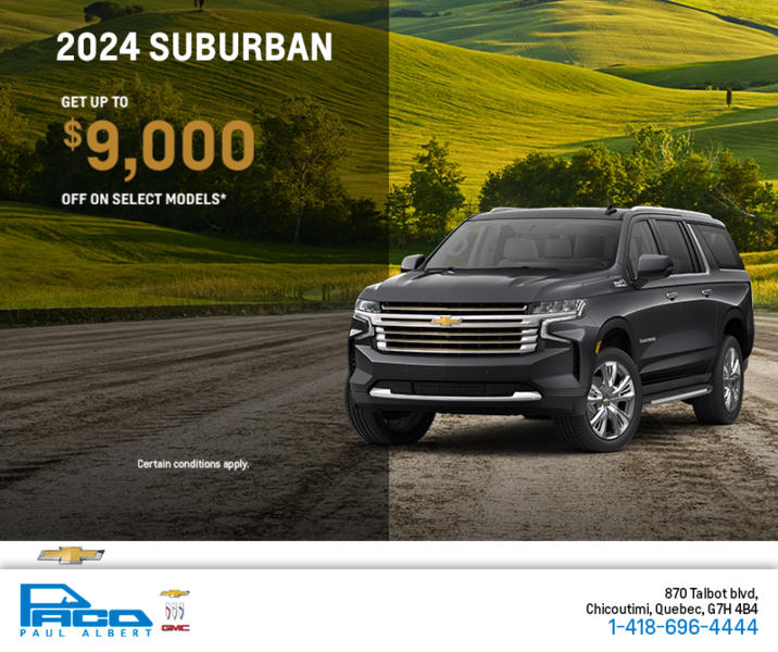 Get the 2024 Chevrolet Suburban