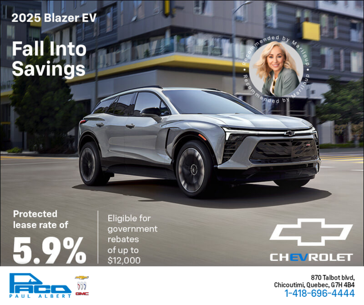 Get the 2025 Chevrolet Blazer EV