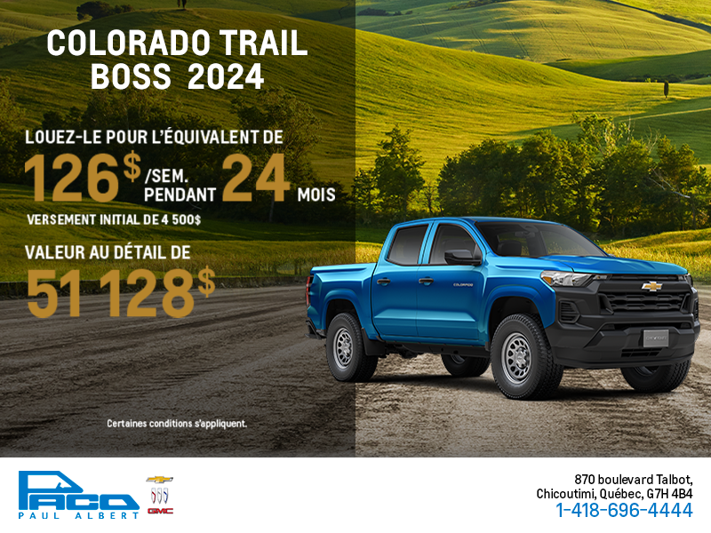 Le Chevrolet Colorado 2024