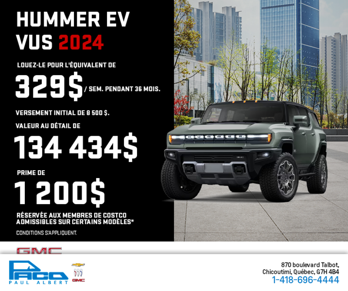 Le GMC Hummer EV 2024