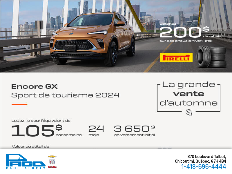 Procurez-vous le Buick Encore GX 2024