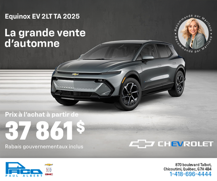 Procurez-vous le Chevrolet Equinox EV 2025