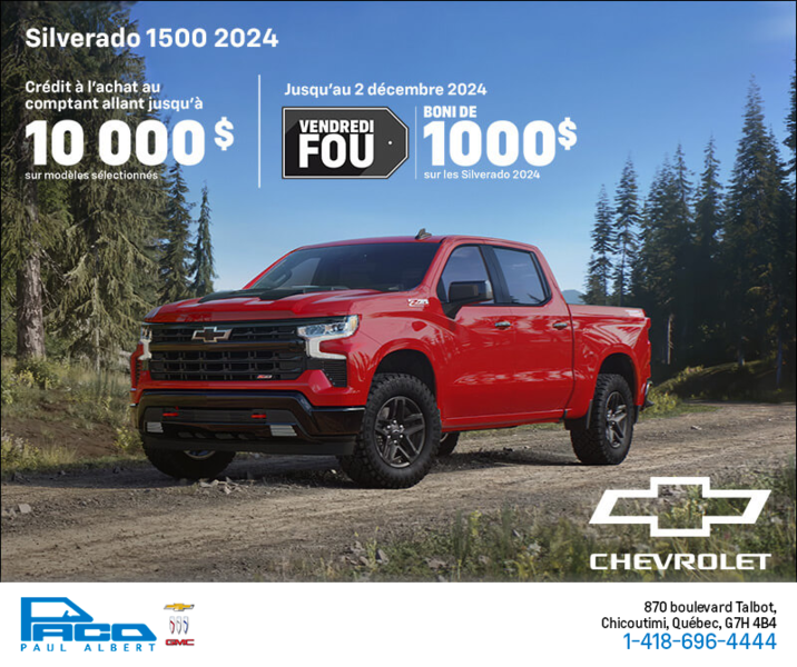 Procurez-vous le Chevrolet Silverado 1500 2024