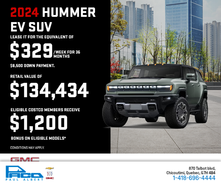 The 2024 GMC Hummer EV