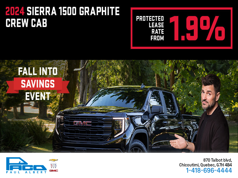 The 2024 GMC Sierra 1500 Graphite