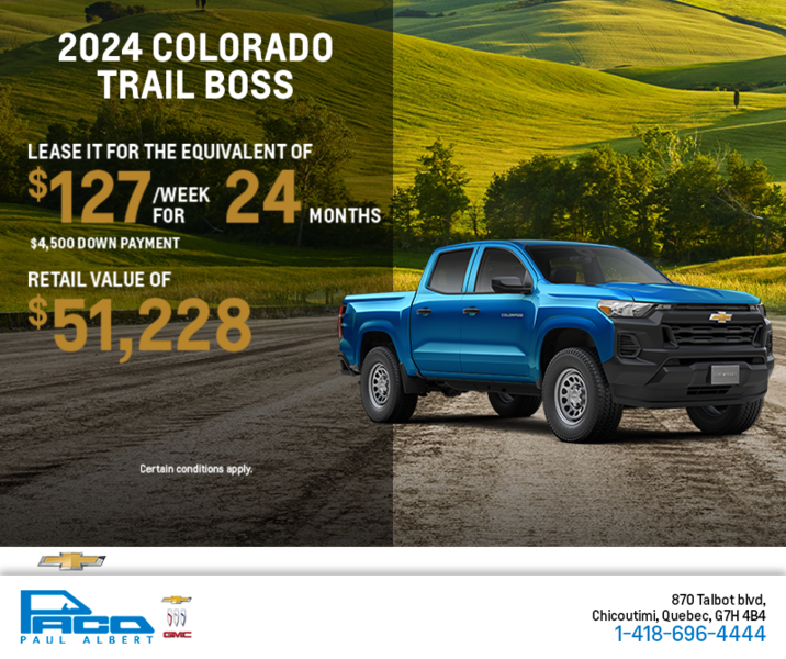 Get the 2024 Chevrolet Colorado