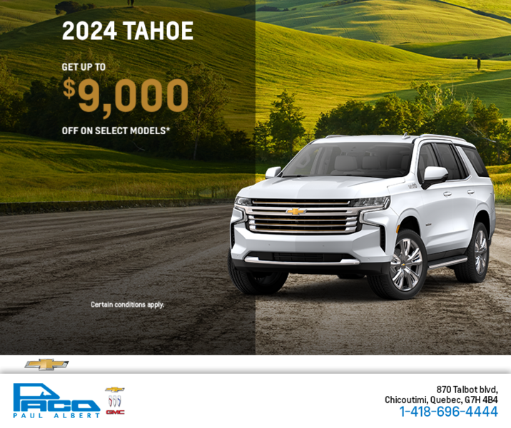 Get the 2024 Chevrolet Tahoe