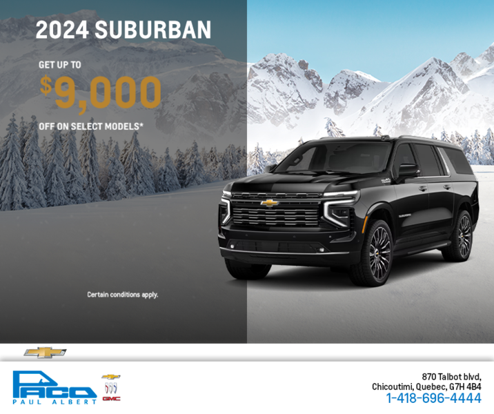 Get the 2024 Chevrolet Suburban