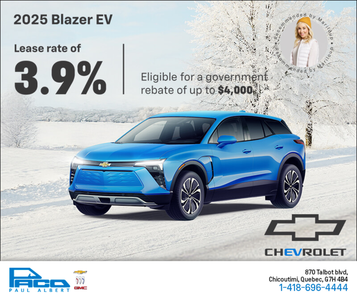 Get the 2025 Chevrolet Blazer EV