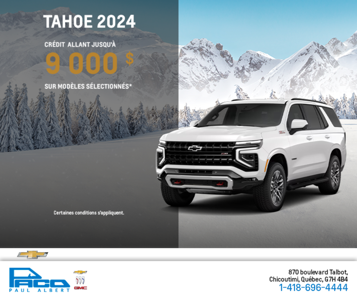 Le Chevrolet Tahoe 2024