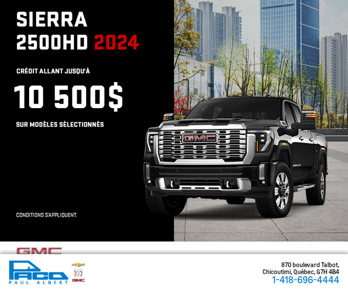 Le GMC Sierra 2500HD 2024