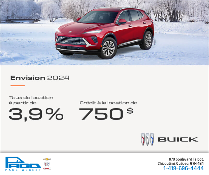 Procurez-vous le Buick Envision 2024