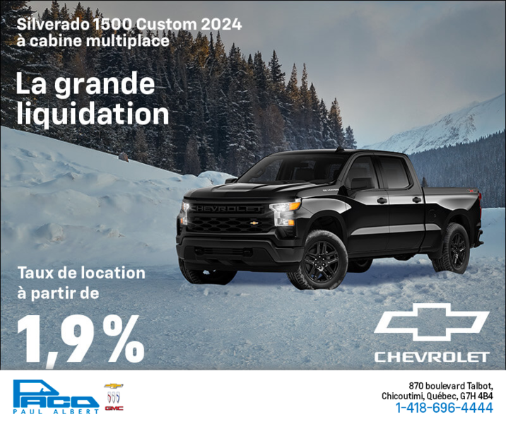 Procurez-vous le Chevrolet Silverado 1500 2024