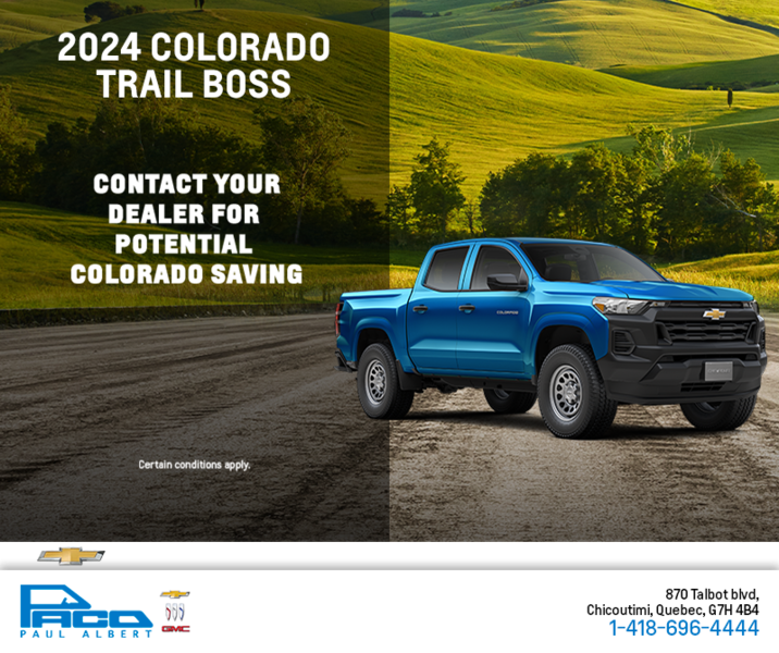 Get the 2024 Chevrolet Colorado