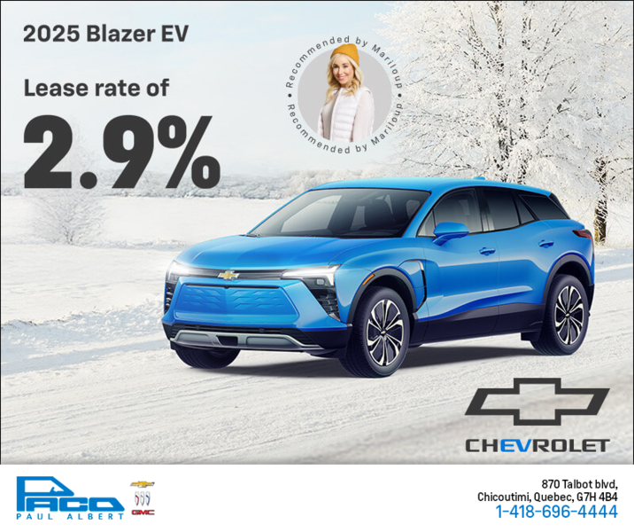 Get the 2025 Chevrolet Blazer EV